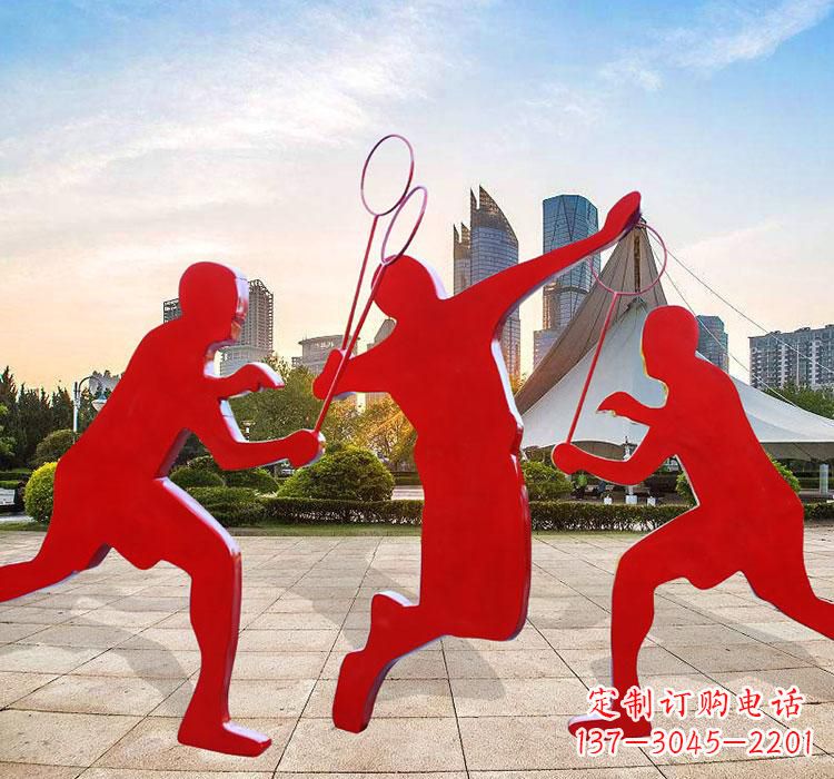 潍坊不锈钢羽毛球雕塑艺术与运动的完美结合