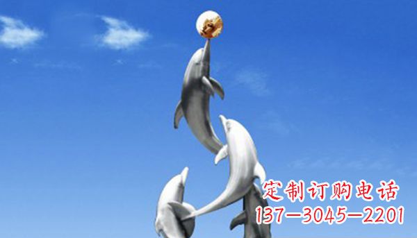 潍坊不锈钢海豚雕塑——精美的海洋艺术
