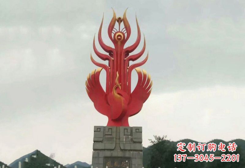 潍坊凤凰雕塑美丽传奇的象征