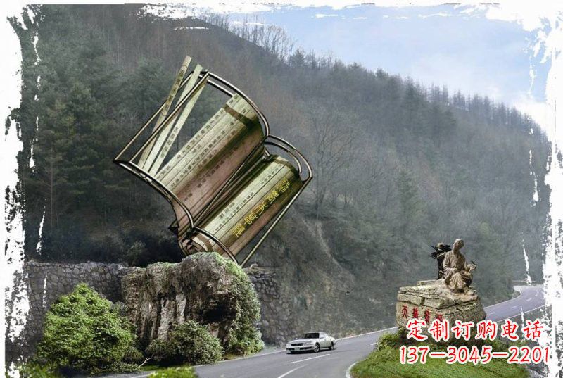 潍坊神农本草经竹简雕塑——传承中华文化精髓