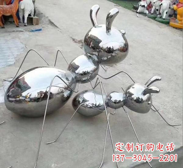 潍坊不锈钢镜面蚂蚁雕塑