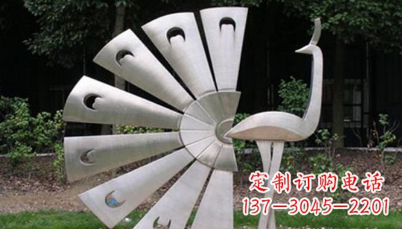 潍坊不锈钢孔雀雕塑—景观中的瑰宝