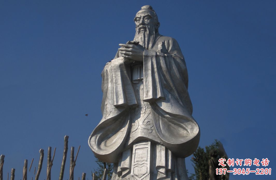 潍坊不锈钢孔子人物雕塑——传承中华文化的精神象征