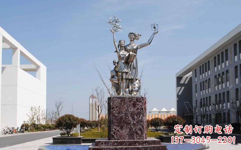 潍坊不锈钢学生雕塑——记录学生成长的精美艺术品