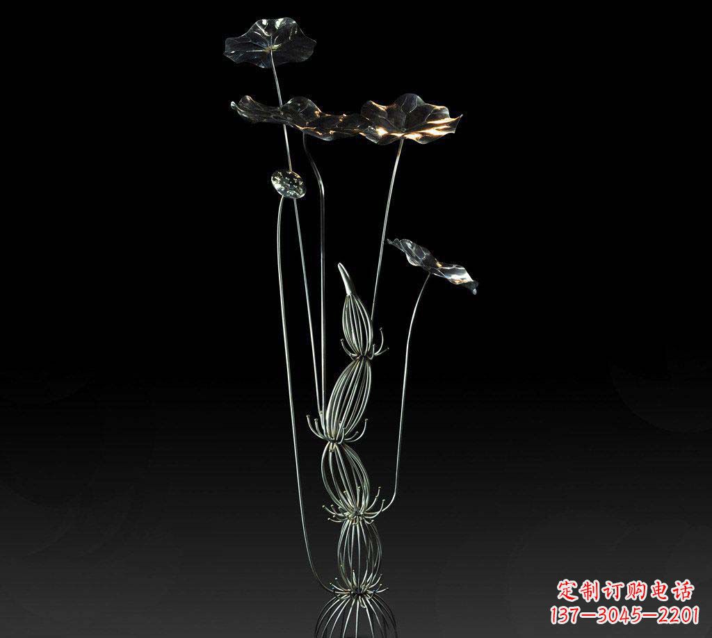 潍坊不锈钢荷叶雕塑精致优雅的艺术宝藏