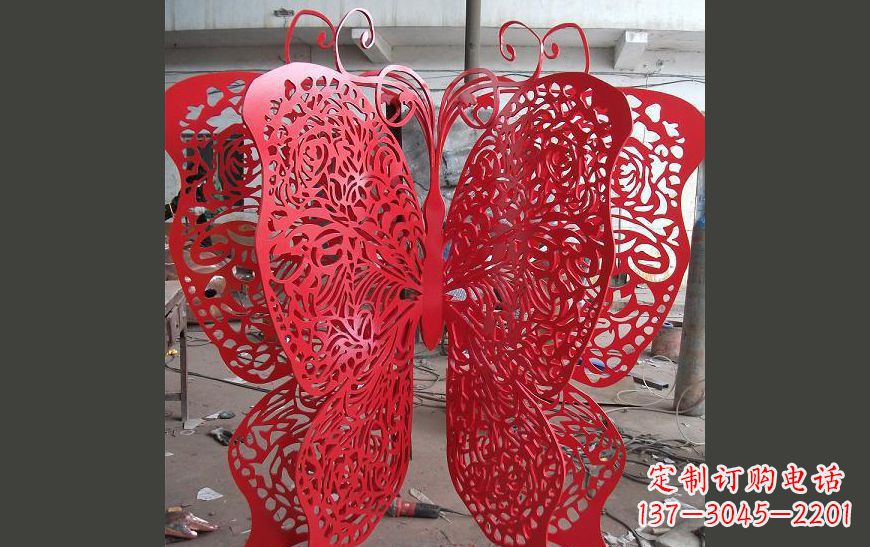 潍坊不锈钢蝴蝶公园景观雕塑