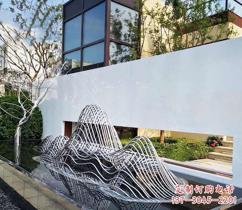 潍坊不锈钢镂空假山雕塑精美外形,细腻工艺