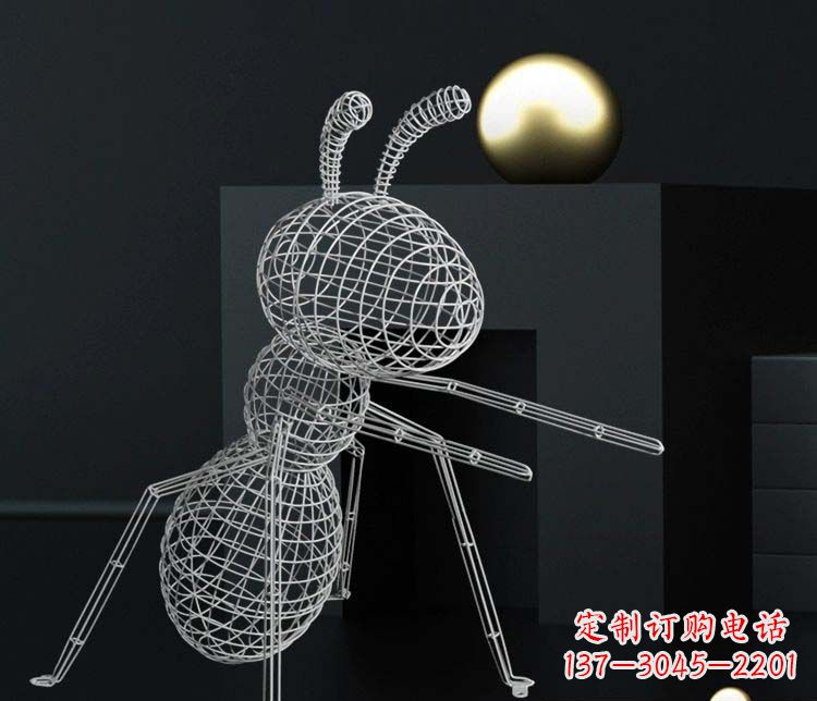 潍坊不锈钢镂空蚂蚁雕塑艺术与科技的结合