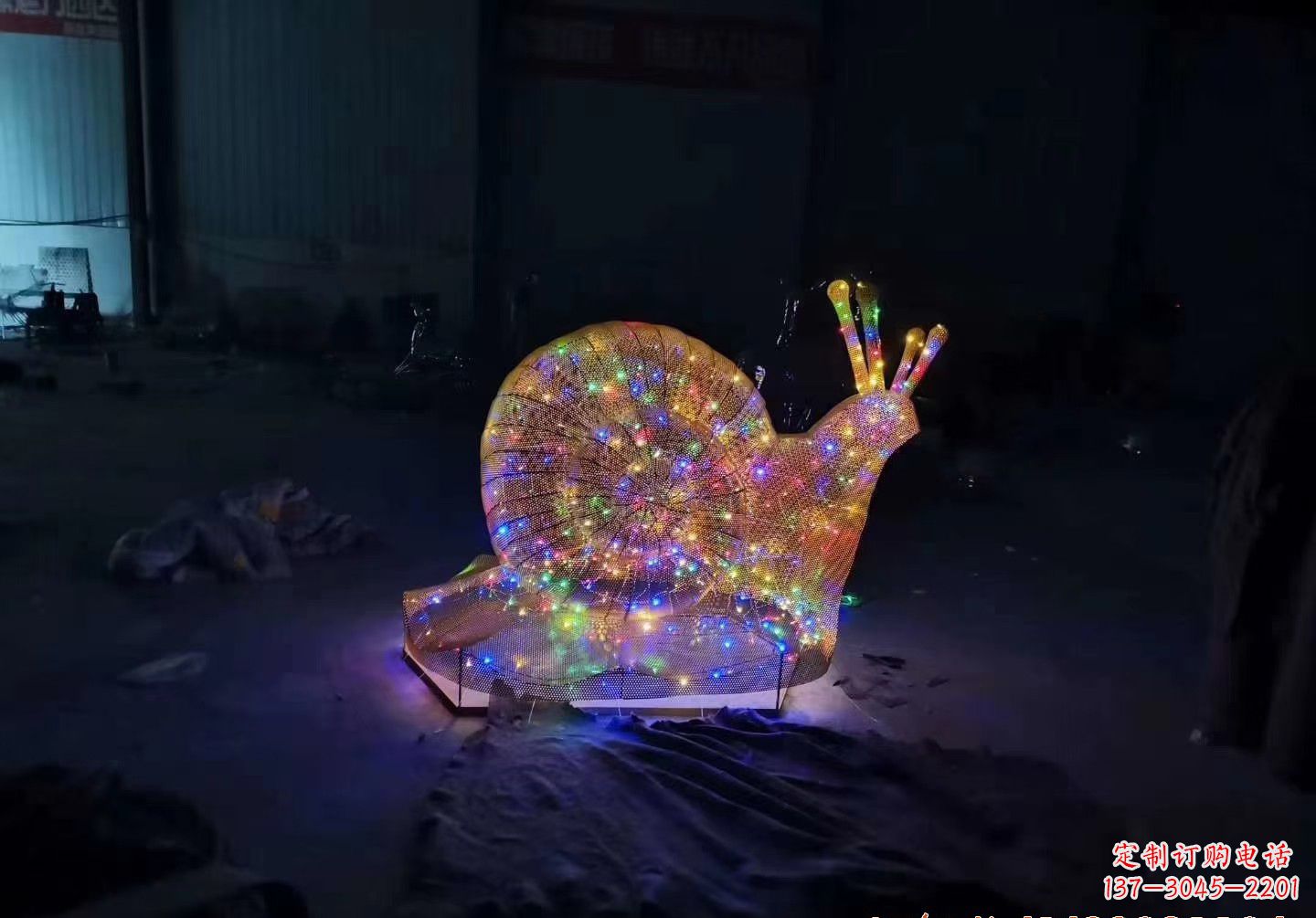 潍坊不锈钢镂空蜗牛雕塑精致美观的艺术品
