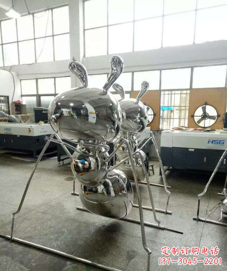 潍坊不锈钢蚂蚁步行街景观雕塑——融合现代科技与自然之美