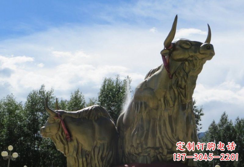 潍坊不锈钢牦牛雕塑一种传统文化的精美传承