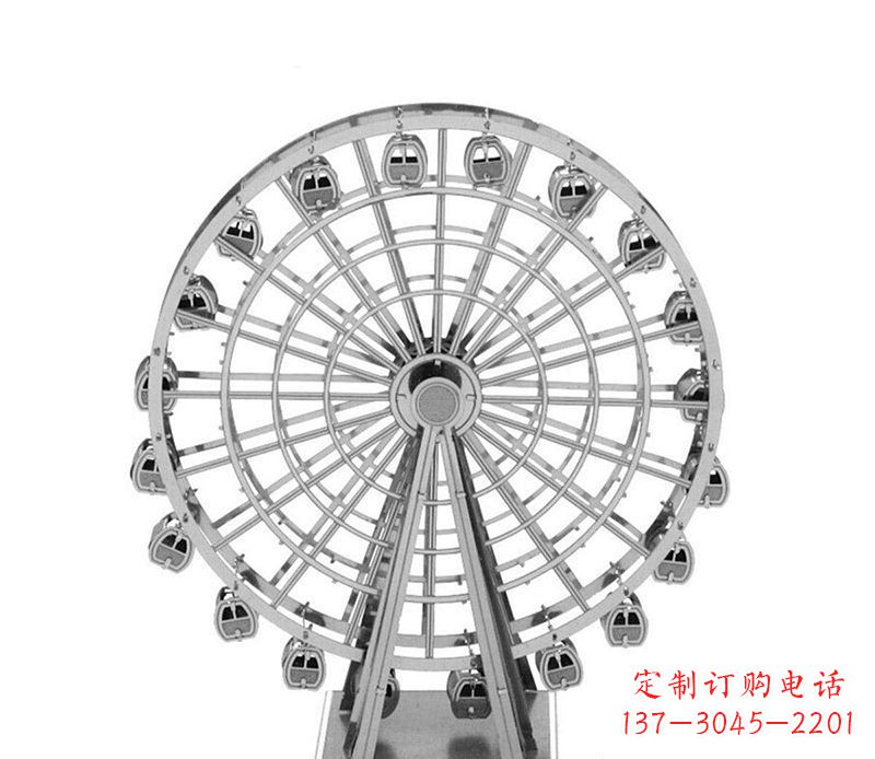 潍坊不锈钢摩天轮雕塑引领城市风采