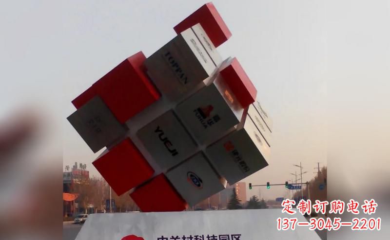 潍坊不锈钢魔方雕塑艺术精灵的精彩表现