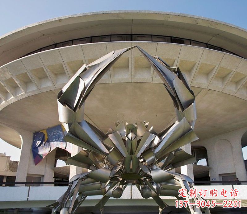 潍坊不锈钢螃蟹雕塑美观耐候的户外装饰