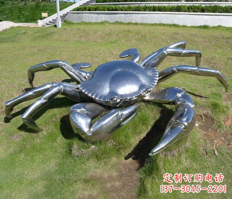 潍坊不锈钢螃蟹雕塑——给景观增添灵动之美