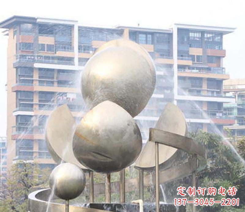 潍坊不锈钢喷泉雕塑美丽与自然的完美结合