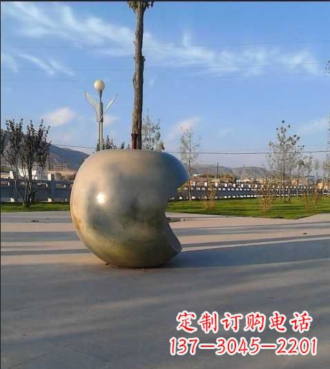 潍坊不锈钢苹果雕塑艺术与现实的完美结合