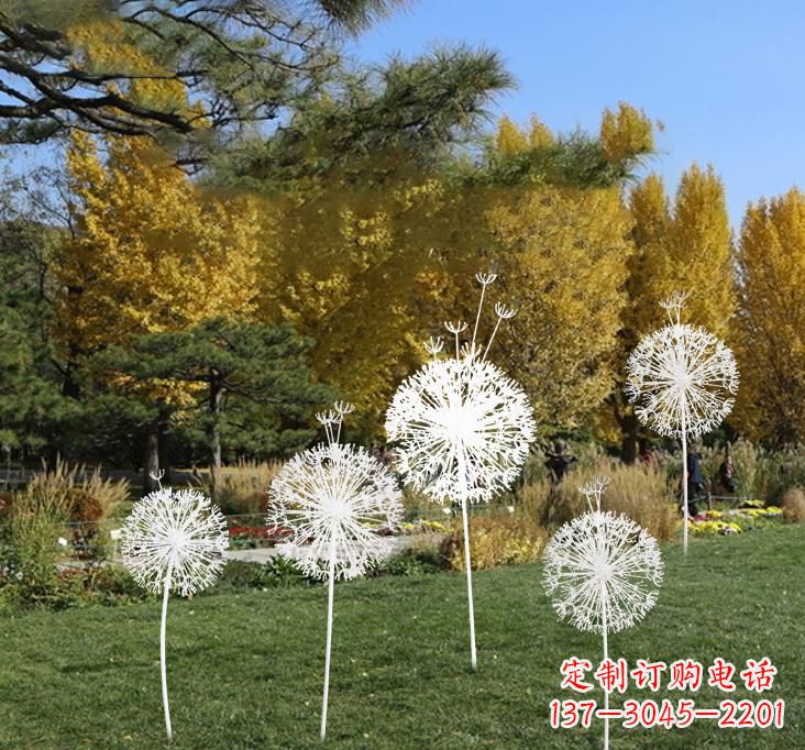 潍坊不锈钢蒲公英景观雕塑艺术与美的完美结合