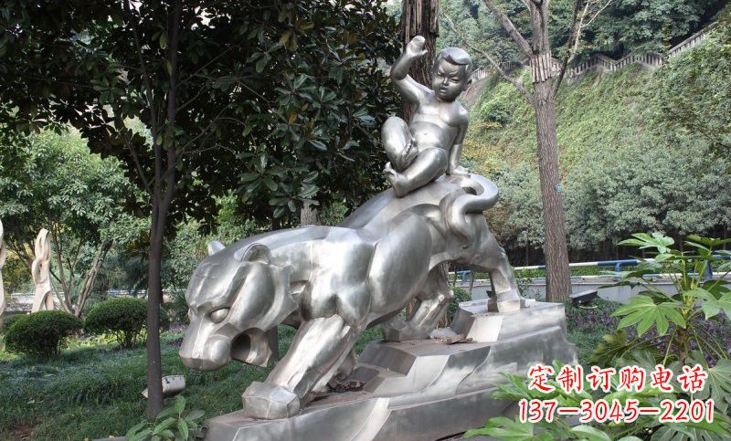 潍坊不锈钢骑老虎的小孩——青春永恒的象征