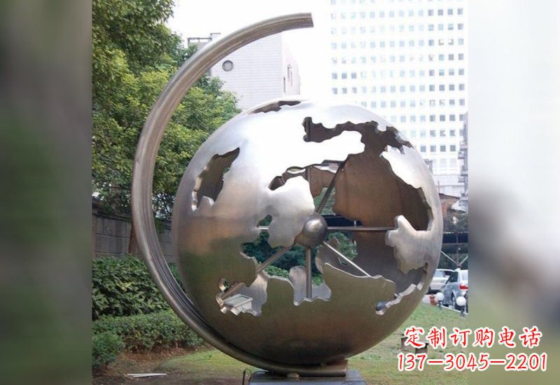 潍坊不锈钢地球仪雕塑艺术与科学的结合