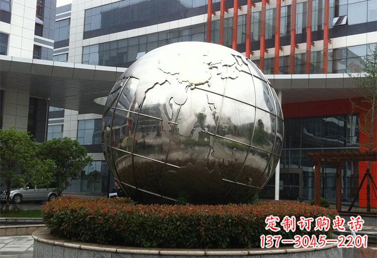 潍坊不锈钢地球雕塑传递环保意识