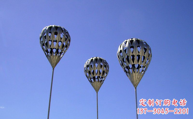 潍坊不锈钢气球雕塑把美丽带回大自然
