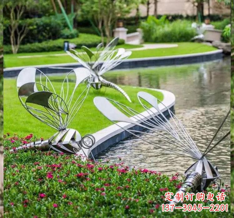 潍坊不锈钢蜻蜓一件完美的动物雕塑