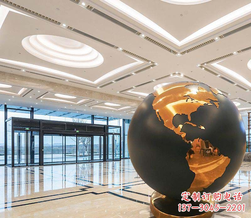 潍坊不锈钢地球仪雕塑精美绝伦