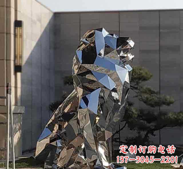 潍坊不锈钢狮子雕塑象征力量与美丽
