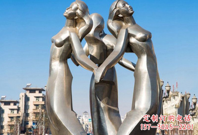 潍坊不锈钢女孩雕塑