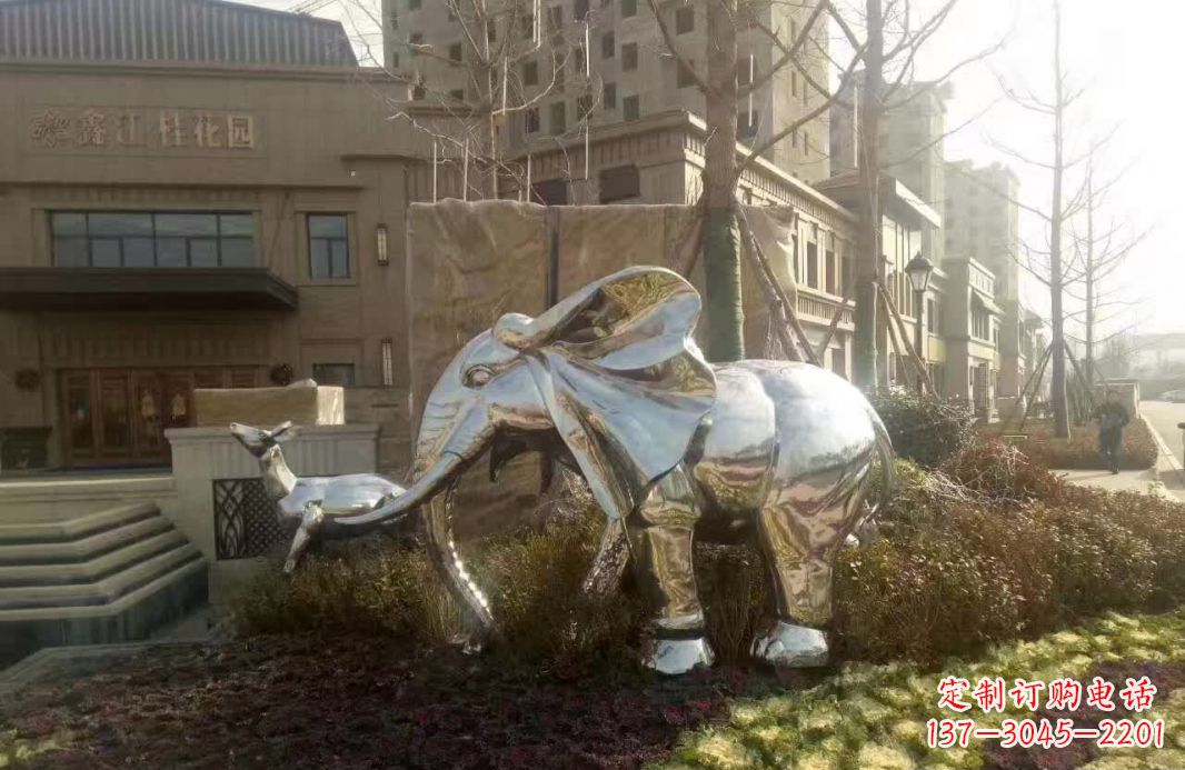 潍坊不锈钢大象雕塑——美轮美奂的艺术精品