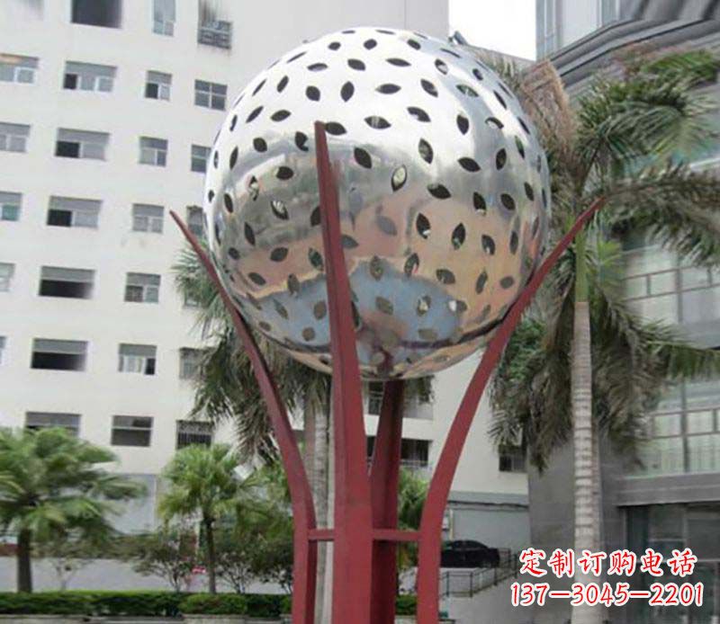 潍坊镂空树叶雕塑——给校园景观增添灵动之美