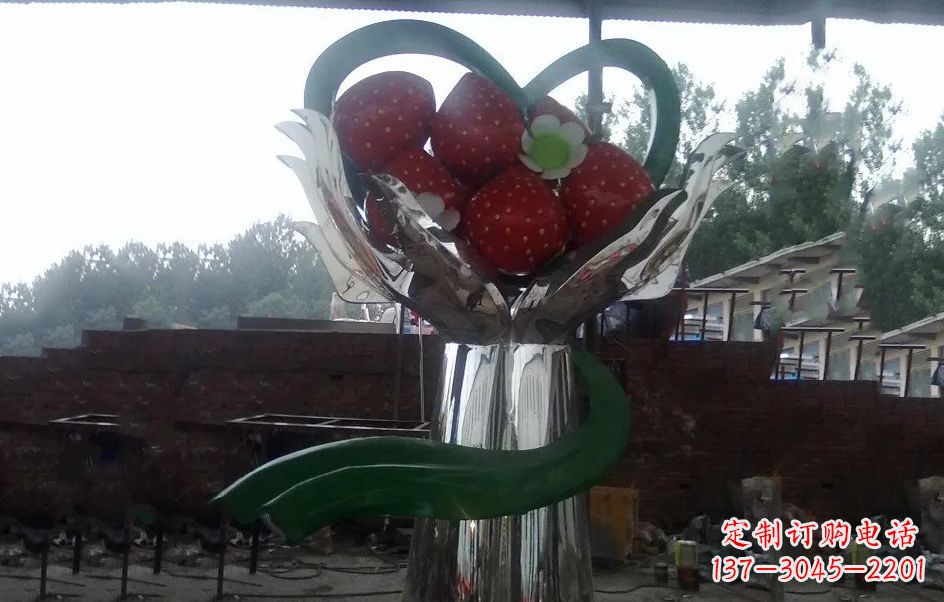 潍坊不锈钢水果雕塑精美绝伦