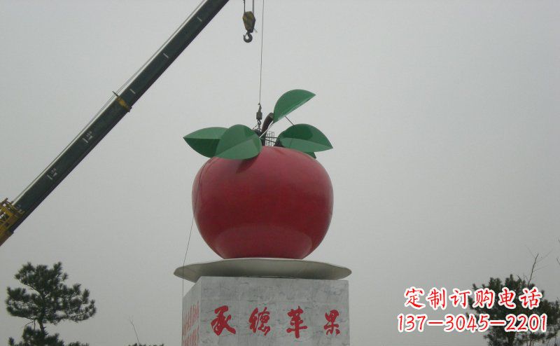 潍坊不锈钢苹果雕塑艺术与美学的完美结合