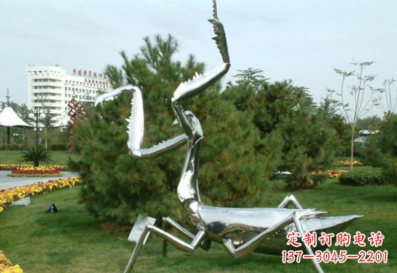 潍坊不锈钢螳螂雕塑艺术的精美结晶