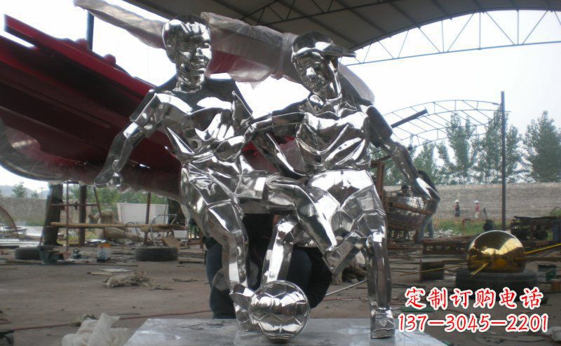潍坊不锈钢足球雕塑