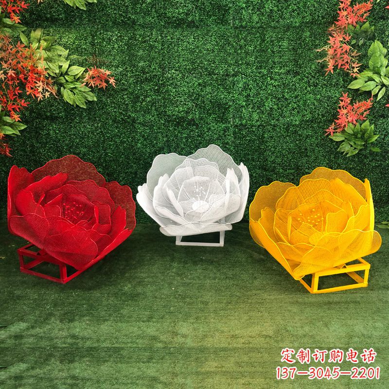 潍坊不锈钢玫瑰雕塑精致的艺术品