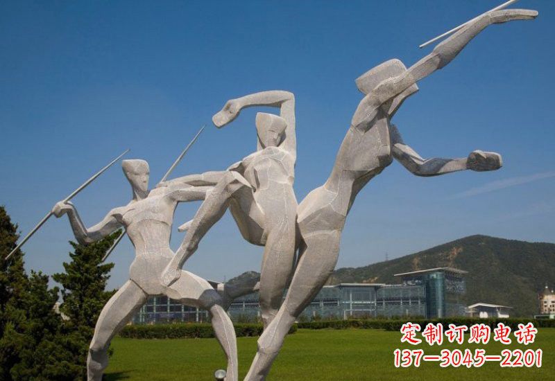 潍坊不锈钢标枪雕塑象征勇气和力量