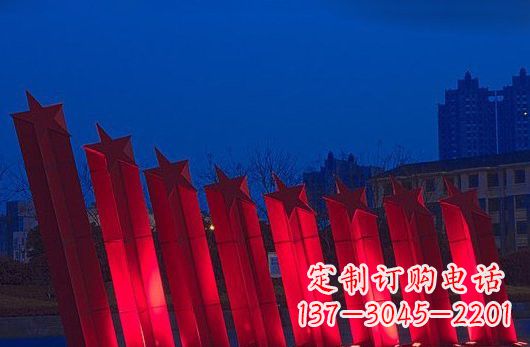 潍坊不锈钢五角星雕塑铸就永恒之美