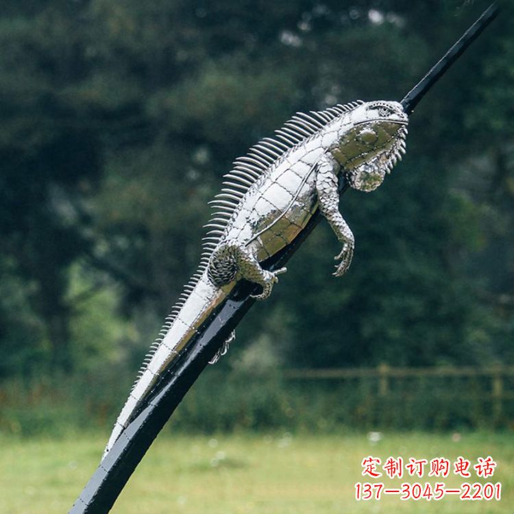 潍坊不锈钢蜥蜴雕塑艺术的精美体现