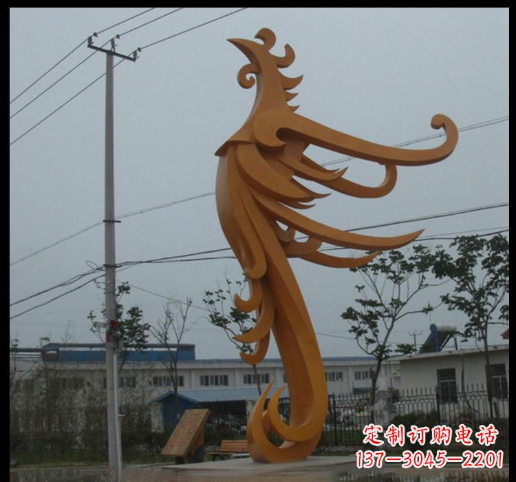 潍坊不锈钢凤凰雕塑抽象艺术的精美杰作