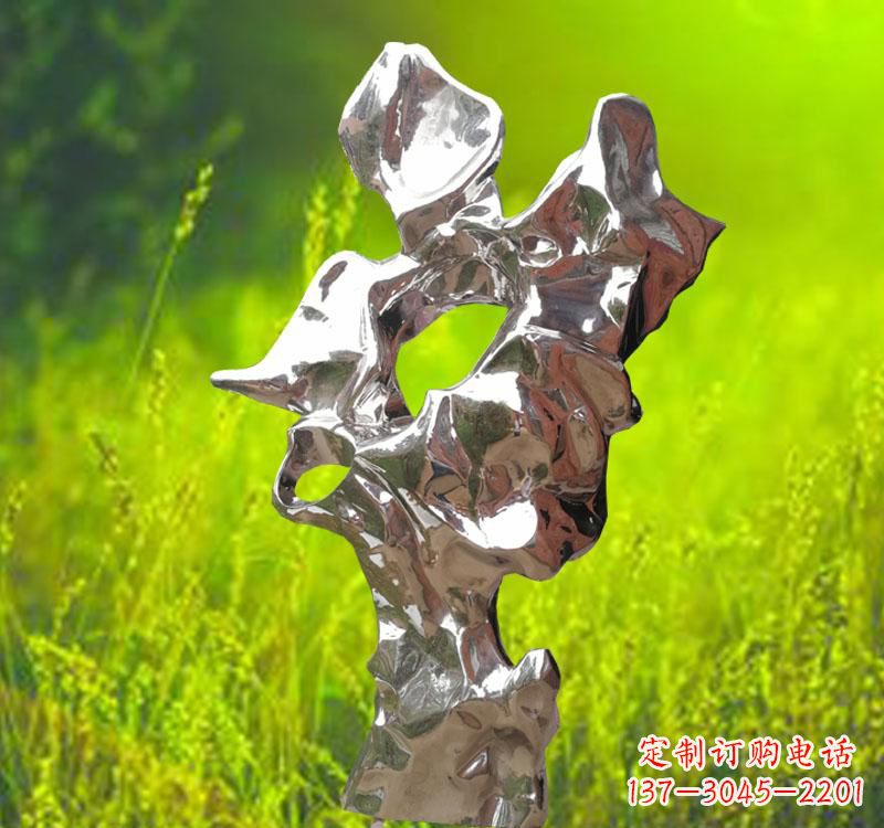 潍坊太湖石雕塑精致的不锈钢艺术