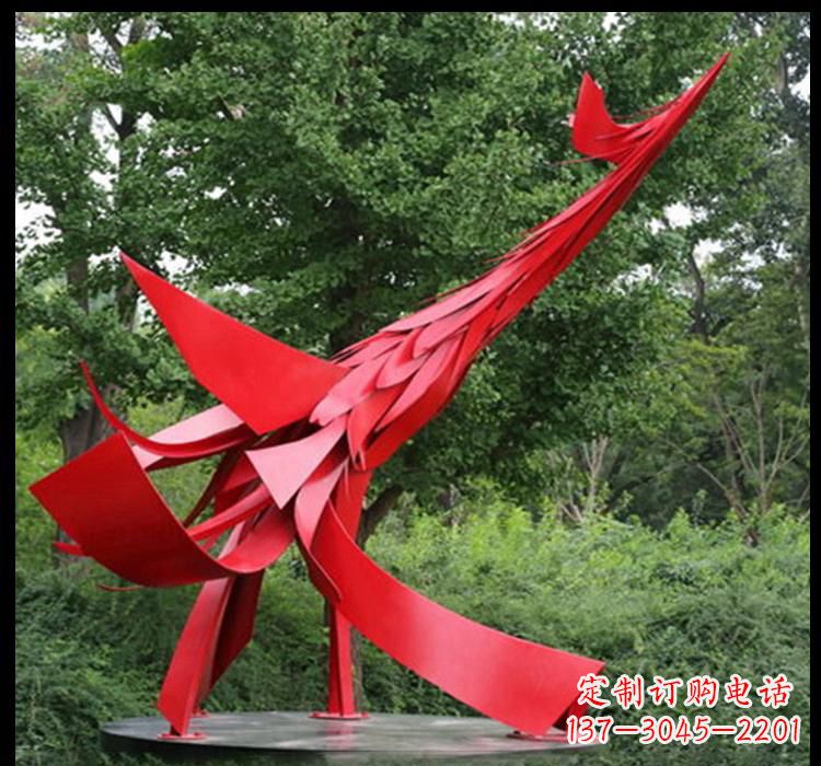 潍坊不锈钢凤凰雕塑——美丽而神秘的象征