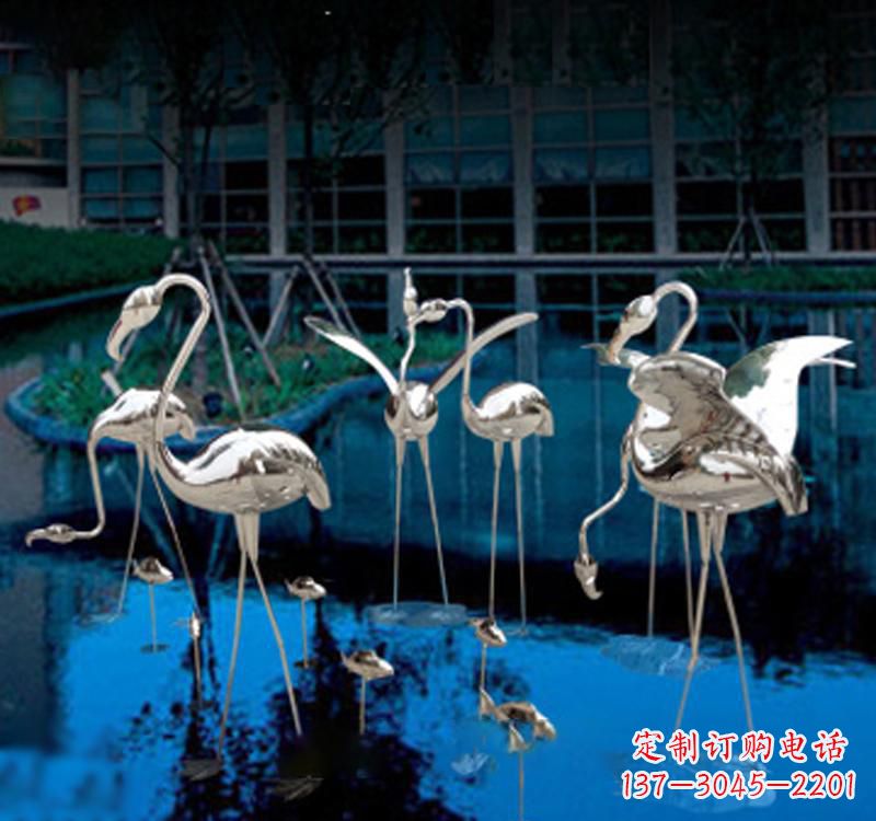潍坊不锈钢仙鹤雕塑汇聚自然之美
