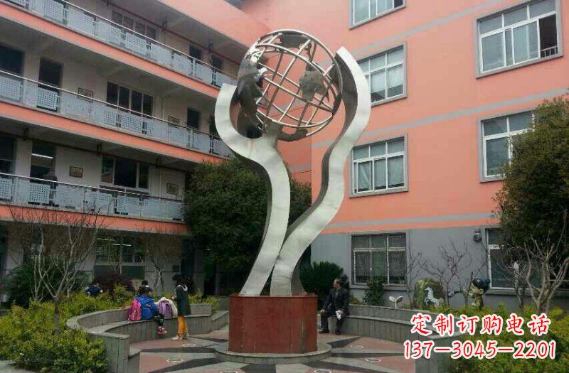 潍坊不锈钢地球雕塑传承世界文化