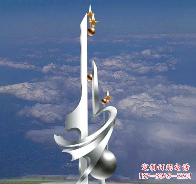 潍坊不锈钢校园书本雕塑传承知识文化