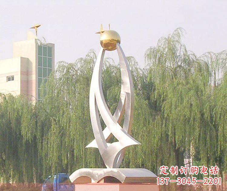潍坊铭记校园美好——不锈钢书籍雕塑