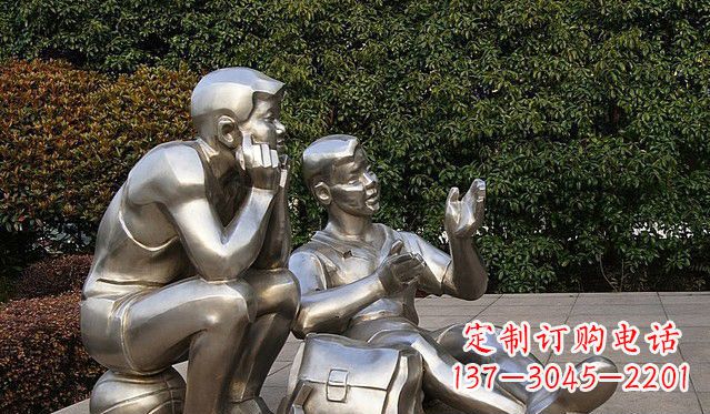 潍坊不锈钢的学生雕塑