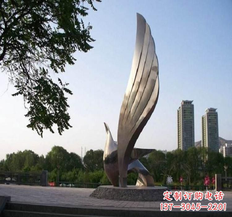 潍坊精美的不锈钢翅膀雕塑
