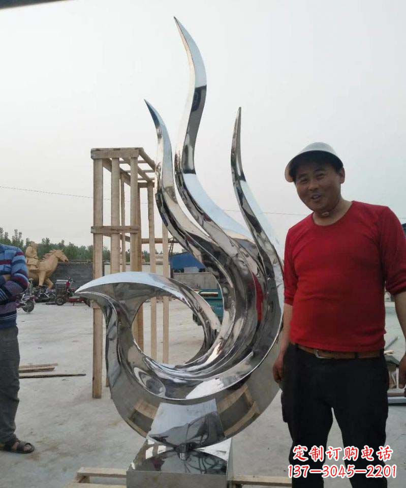 潍坊不锈钢艺术之美——凤凰雕塑